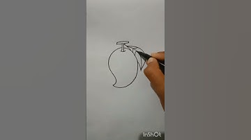 Very Easy Mango Drawing 🥭🥭 #mango  #drawing  #art  #sketch  #shorts  #viral