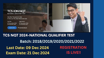 TCS NQT 2024 | National Qualifier Test 2024 | Gateway to Thousands of Top Jobs |