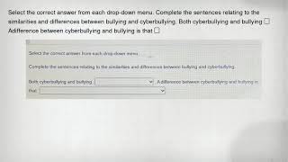 Select the correct answer from each drop-down menu. Complete the sentences relating to the similarit