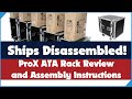 Assembling a ProX ATA Amp Rack.  Review and assembly. &#39;Ships Disassembled&#39; XS-12R18W model rack