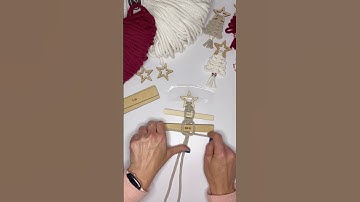 Macrame Tree Ornament Tutorial, supplies are available on my shop! #macramelove  #macrametutorial