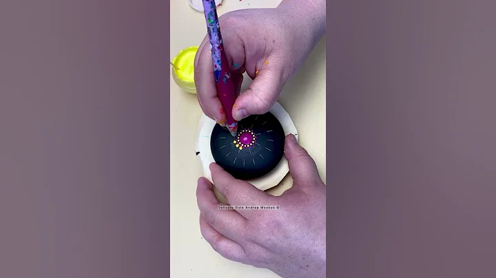 Colorful Dot mandala Stone Painting #art #satisfying #artist #craft #viral #painting  #mandala