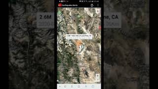 2.6 earthquake lone pine, california 6-29-20