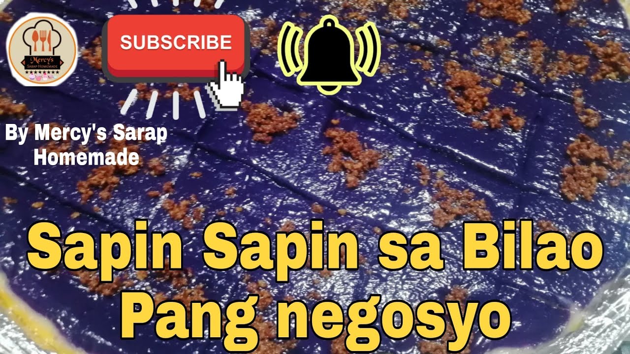 Sapin Sapin sa Bilao Pang negosyo with costing✨by Mercy's Sarap Homemade