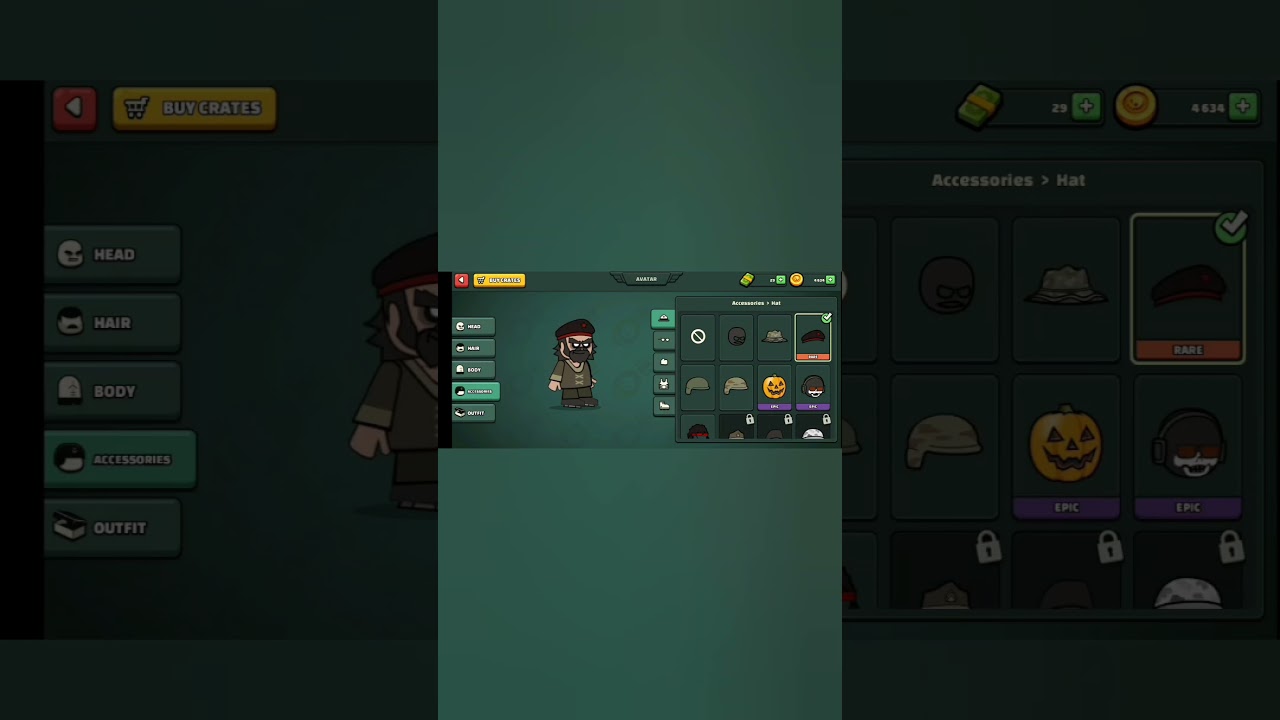 My avatar collection in mini militia 