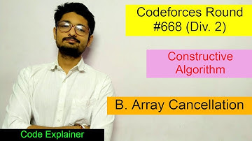 B. Array Cancellation || Codeforces Round #668 (Div. 2) || CODEFORCES