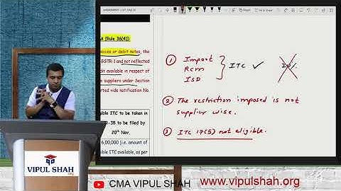 GST Amendments Part 3 For May/June 2020 Exam CA/CS/CMA