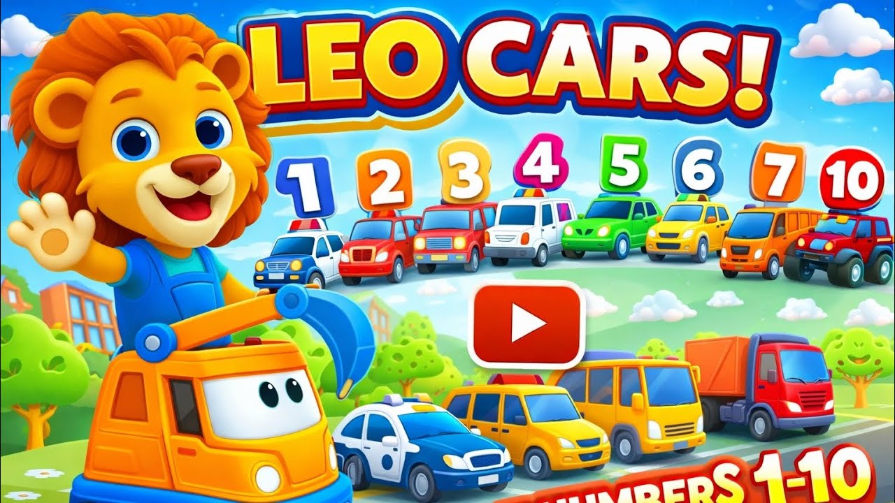 Leo Cars 🚗 Learn Numbers 1 to 10 | Kids Gaming Cartoon | Fun Car Animation