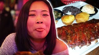 Chinese Girl Tries American BBQ For the First Time