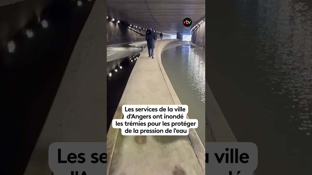 Inondation volontaire des tr&eacute;mies &agrave; Angers