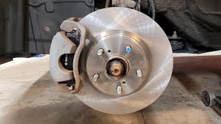 How to replace front brake pads and rotors on a 2015 Toyota Rav4