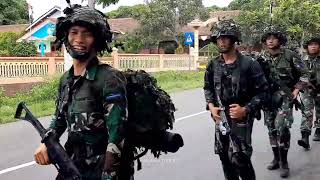 Jalan kaki 20km Ngawi Magetan reaksinya warga saat dilewati PRAJURIT TNI