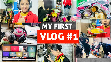 My First Vlog, Online Class, Pav Bhaji, Daily routine #vlog #myfirstvlog 