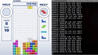 My Tetris AI playing Tetris Friends