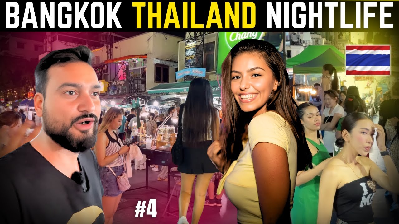 ⁣NIGHTLIFE OF BANGKOK THAILAND | KHAOSAN STREET | THAILAND VLOG
