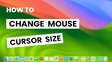 How To Change Mouse Cursor Size and Color on Mac OS