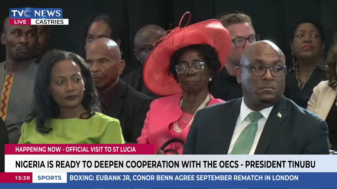 President Tinubu Addresses Joint Parliament Of Saint Lucia