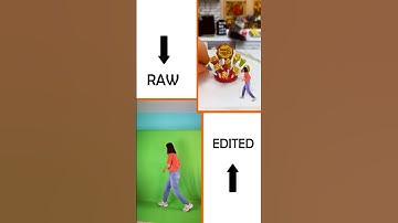 Mini World edit vs raw footage pt.2 #missanimator #shorts #greenscreen