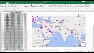 How To Make A Dynamic Maps In Excel And View Covid19 World Case In Map.
