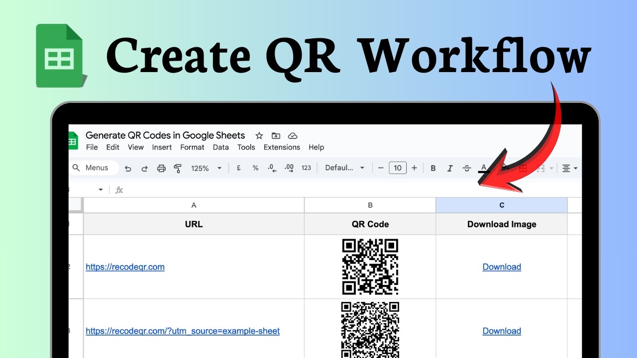 How to add QR codes to Google Sheets (Quick Access)