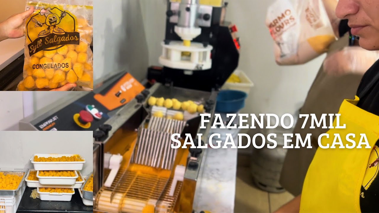 👩‍🍳 Mini Fábrica em Casa: Fabricamos 7 Mil Salgados  bolos/doces/fritos /forno