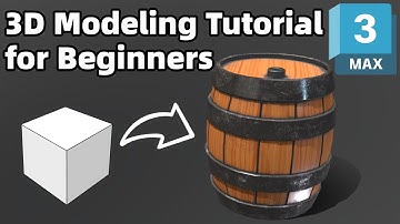 Create a Wooden Barrel from Scratch in 3ds Max | Beginner 3D Modeling Tutorial