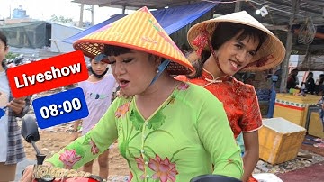 Giáng Tiên và con gái DIVA Cát Thy chuẩn bị cho Liveshow tối nay tại tiệm bánh tráng trộn