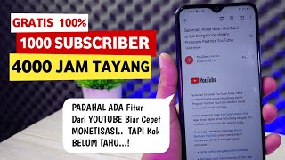 Cara Menambah Subscriber YouTube TERBARU | 1000 Subscriber 4000 Jam Tayang screenshot 2