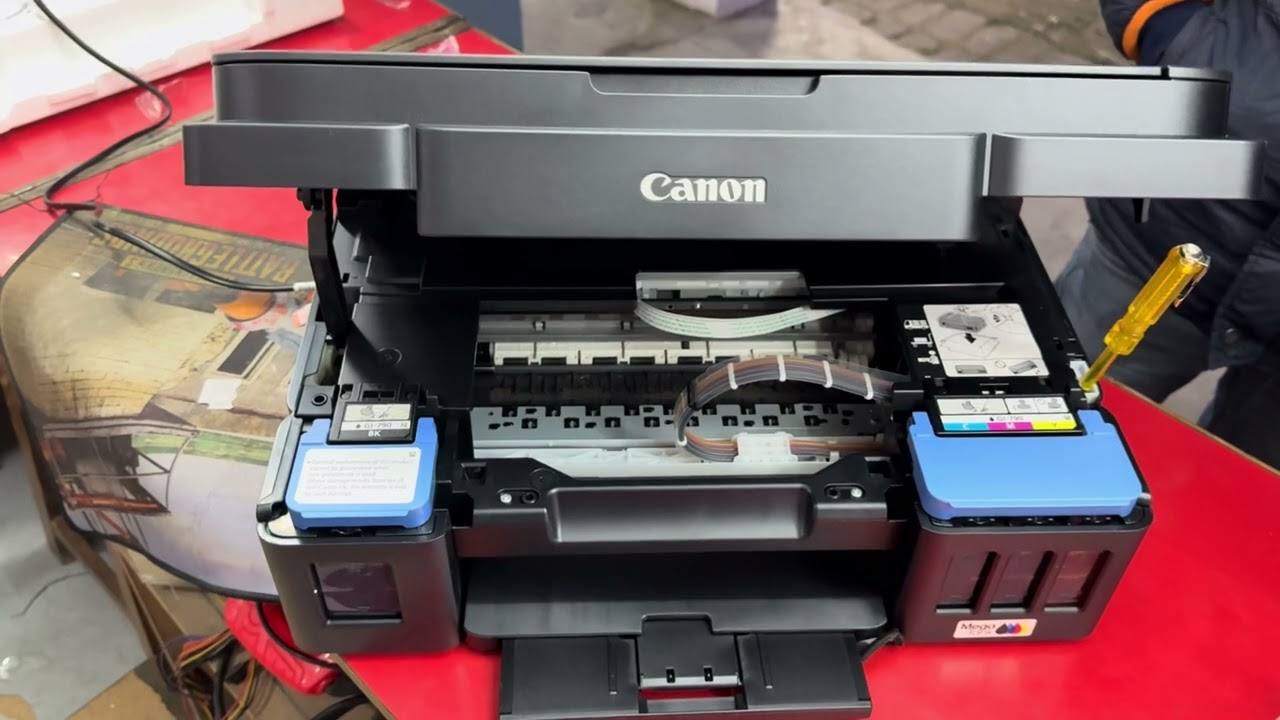 CANON 2010 PRINTER INK INSTALLATION FIRST TIME 