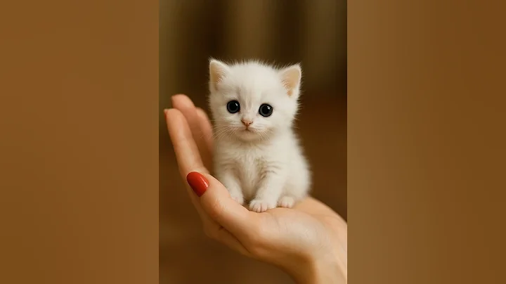 Video 11007801: white cat kittens pets, cat kitten cute pets, cat kitten cuddles, cute tiny kitten cat