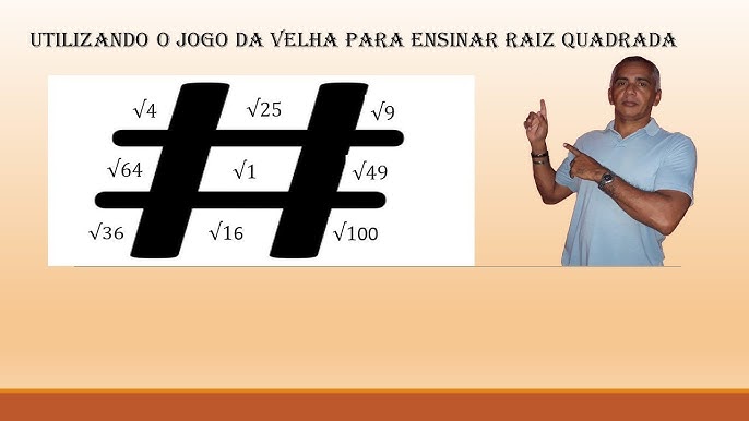 Jogo da velha da subtração com a - Professora Rubiane