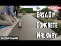 How to  easy concrete beginner walkway easy guide