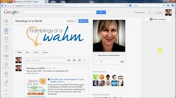 Finding the URL on Google Plus