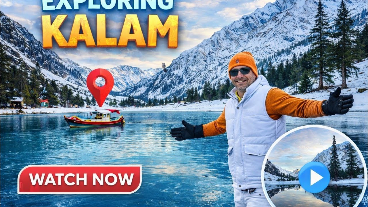 Heavy Snowfall aur Frozen Lakes! 🏔️ Exploring Mahodand & Safiullah Lake in Winter."