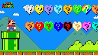 Super Mario Bros. but there are Custom Question Blocks is Heart! screenshot 5