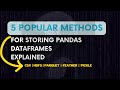 5 Popular Methods for Storing Pandas DataFrames Explained