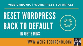 How To Completely Wipe WordPress & Start Over
