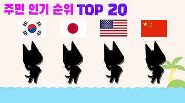 모동숲 주민 순위 모동숲 주민 순위