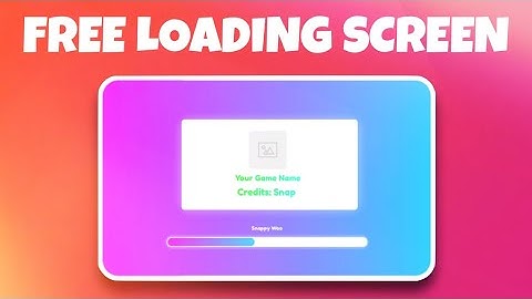 How to Make LOADING SCREEN? | Roblox Studio | Free Model