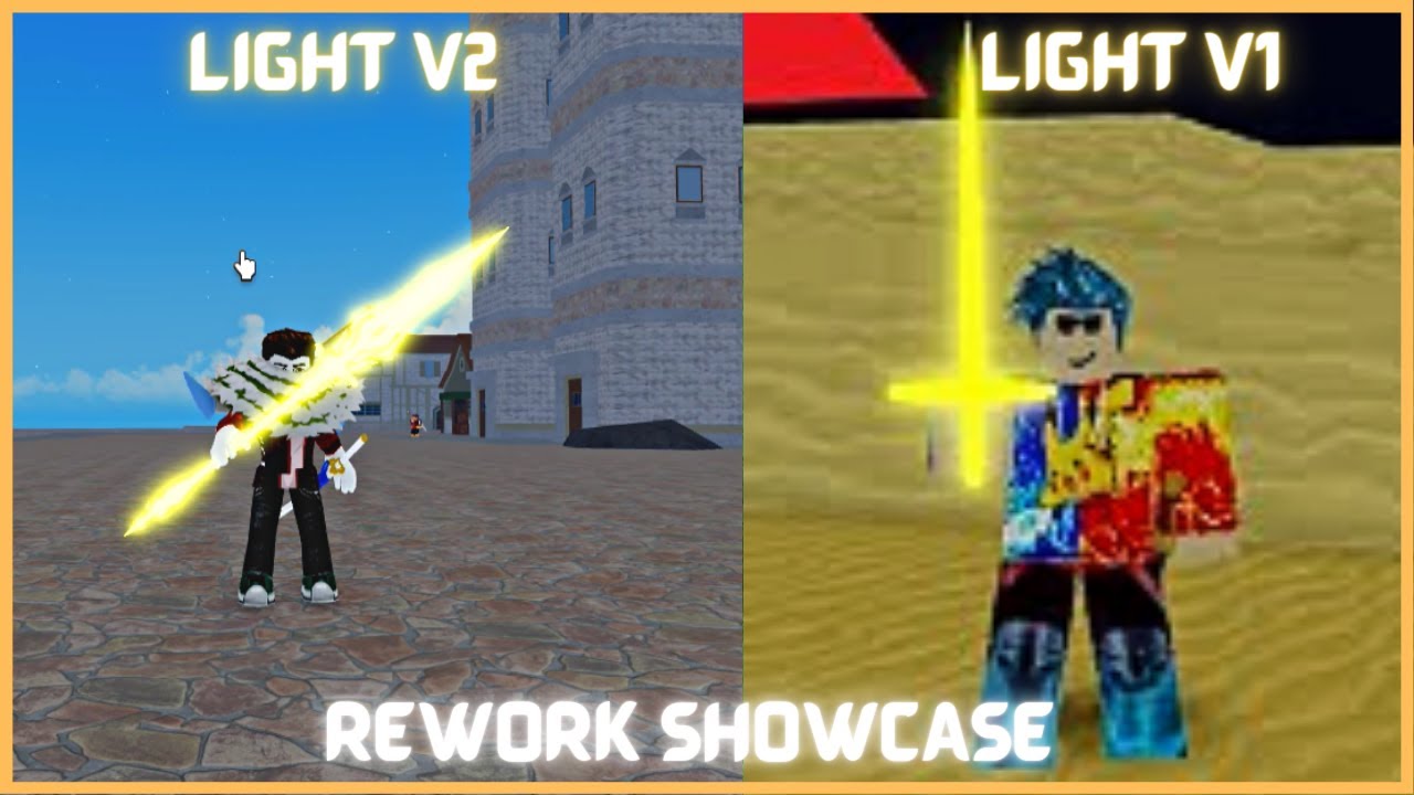 BLOX FRUITS LIGHT V2 SHOWCASE *ALL MOVES* 