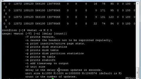 Lession 12: AMnaging Process and Monitoring Tools - Video 2: VMSTAT and IOSTAT