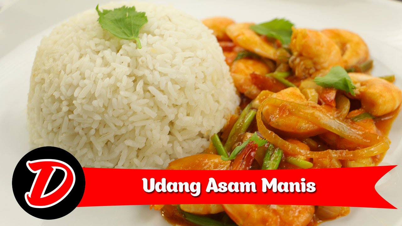 Resep & Cara Membuat Udang Asam Manis - YouTube