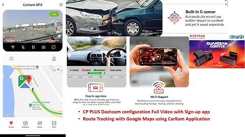CP-AD-H2B-PW CP-F83B CPPLUS Dashcam configuration in CarKam app Full Video  #dashcam #cpplus #carkam