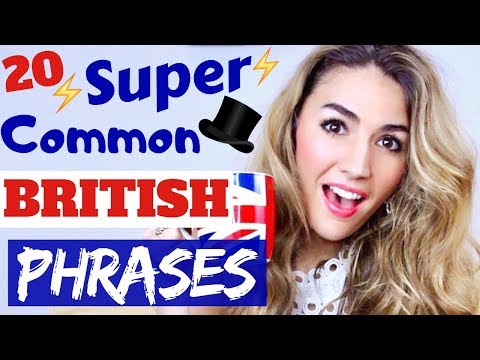 20  VERY Common BRITISH PHRASES and Expressions #britishenglishphrases