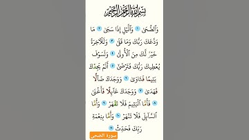 سورة الضحى #بصوت #الشيخ سعد الغامدي #اكسبلور #duet #فولو