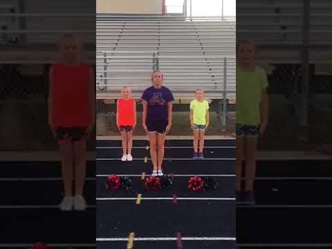 Axtell Peewee Cheer Handclap Dance 2017 - Front View