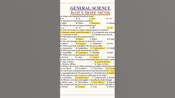 Important Science MCQs.......  #etea #eteamcqs #science #english #nts