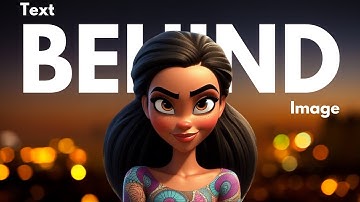 Text Behind Image - Easy Canva Tutorial