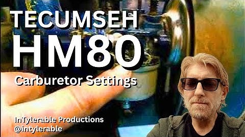 DIY How To Adjust a Tecumseh Carb On An HM80 Motor. @InTylerable