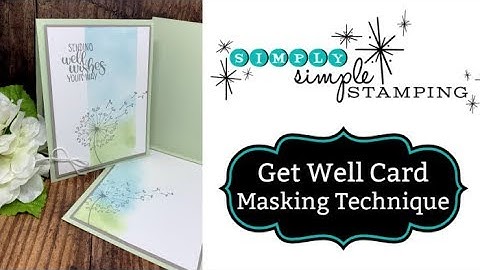 Get Well Card with Masking Technique